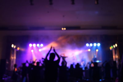 Crowd at music concert