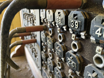 Close-up of metal grate