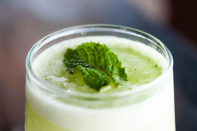 Close-up of drink in glass