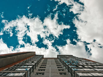 Low angle view of building against sky