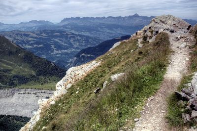 Scenic view of mountains