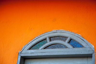 Low angle view of orange building