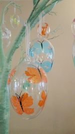 Close-up of christmas decorations