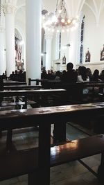 People sitting on table