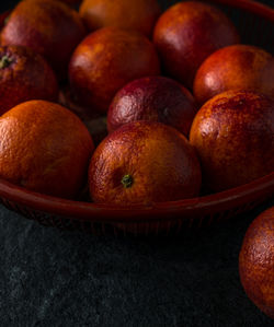 Close-up of apples in basket