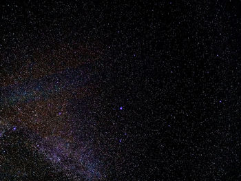 Low angle view of stars field at night