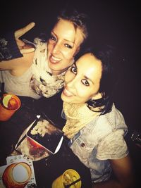 Portrait of smiling young woman