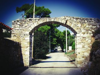 Entrance of old building