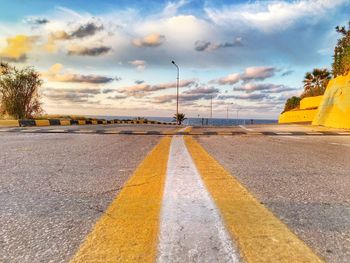 Road at sunset