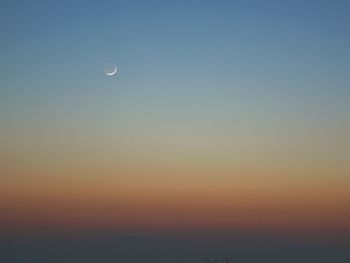 Scenic view of moon in sky