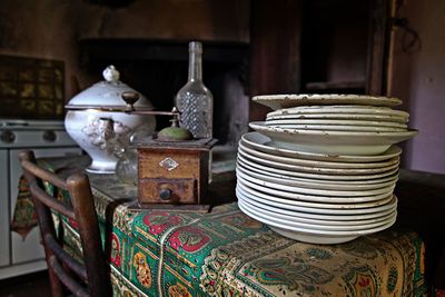 Close-up of table