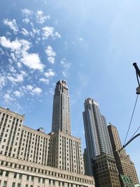 Low angle view of buildings against sky