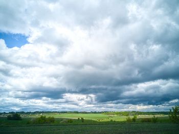 Scenic view of landscape against sky