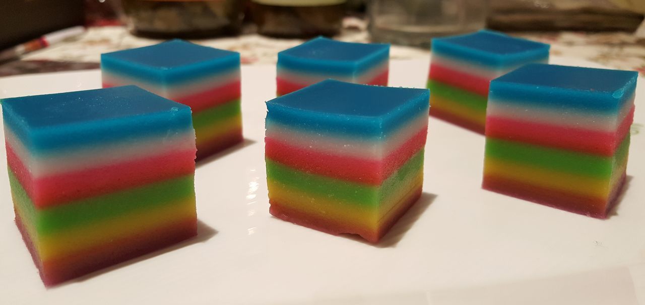 CLOSE-UP OF CANDIES ON TABLE