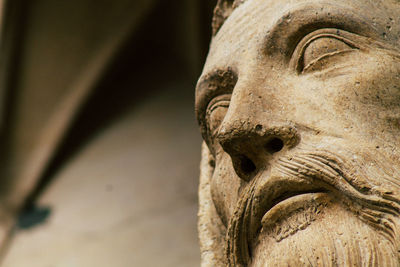 Close-up of old statue