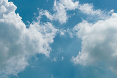 Low angle view of clouds in sky