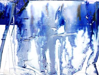 Full frame shot of icicles