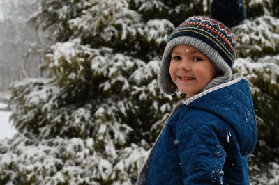 Boy in the snow