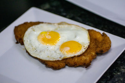 Close-up of breakfast