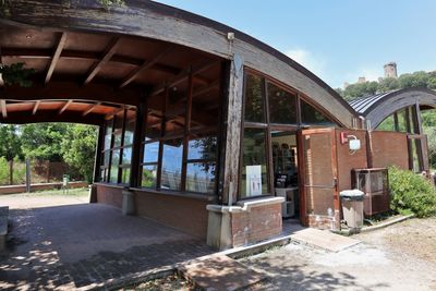 Entrance of abandoned building