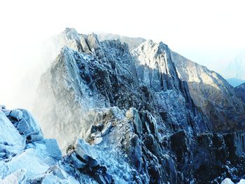 Panoramic shot of mountains against sky