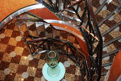 High angle view of food on table