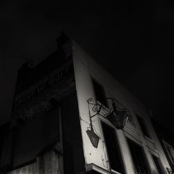 Low angle view of building against clear sky