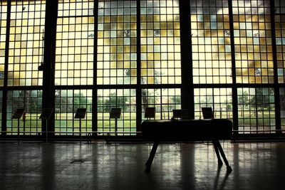 Reflection of trees in water