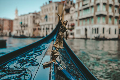 View of boat in canal