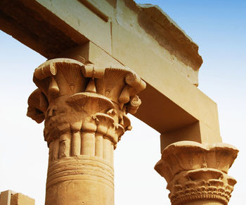 Low angle view of temple