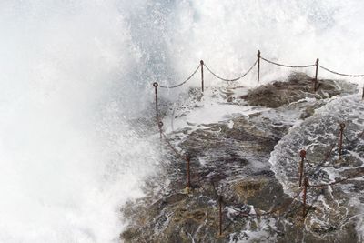 Newcastle's bogey hole at high tide