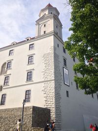 Low angle view of buildings against sky
