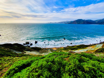 Scenic view of sea against sky