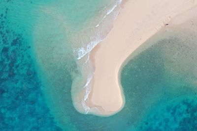 High angle view of swimming pool