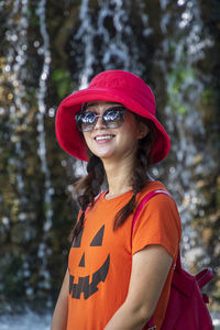 Portrait of a smiling young woman