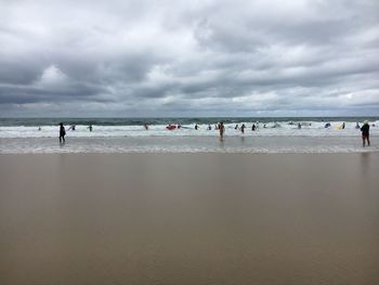 Group of people on beach