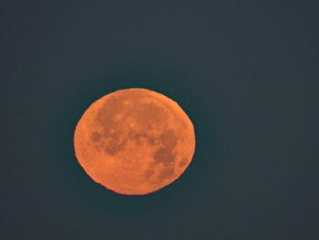 Scenic view of moon against sky at night