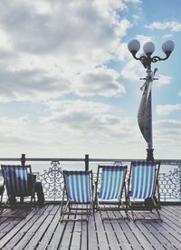 Cloudy sky above sea