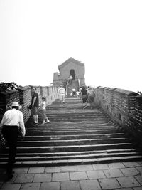 Low angle view of old temple