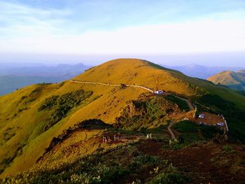 Scenic view of mountain in india