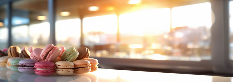 Close-up of sushi on table