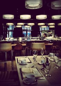 Variety of food on shelf