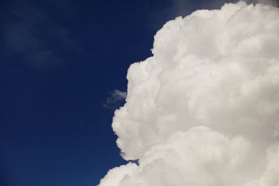 Low angle view of cloudy sky