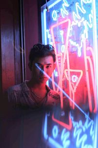 Young man using mobile phone