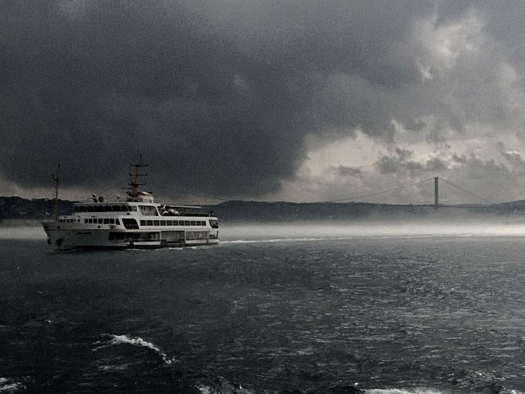 water, transportation, nautical vessel, sea, mode of transport, sky, cloud - sky, waterfront, cloudy, boat, weather, ship, nature, scenics, sailing, beauty in nature, overcast, tranquil scene, tranquility, horizon over water