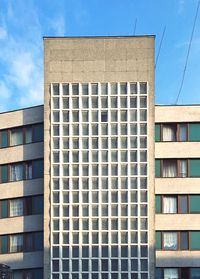 Low angle view of building against sky