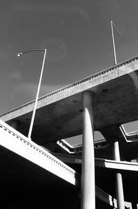 Low angle view of bridge against sky