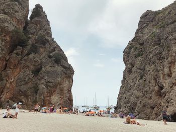 Group of people on beach