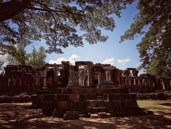 Old ruins against sky