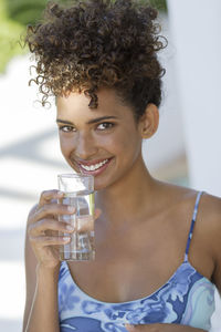 Portrait of a smiling young woman